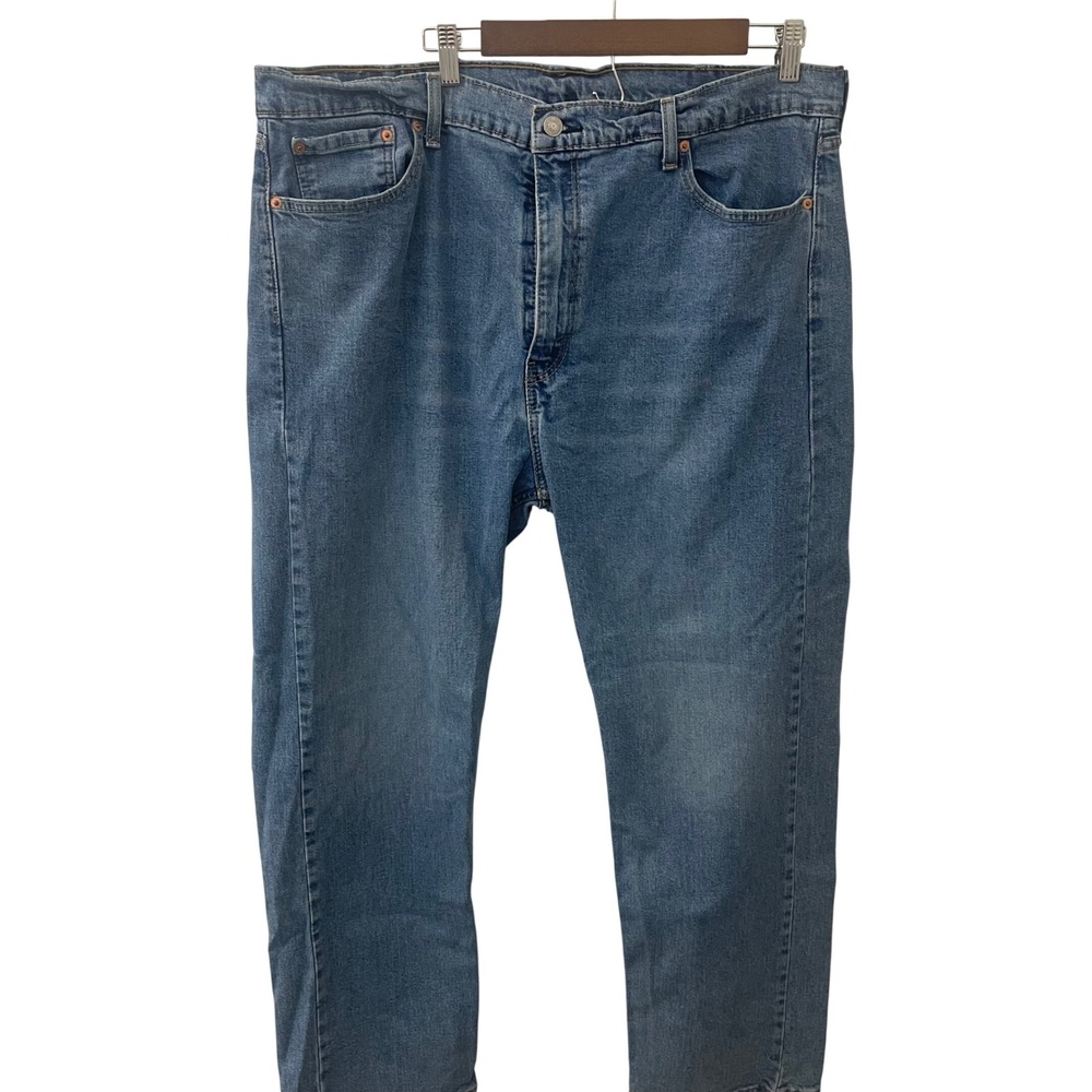 Levis 505 Regular Fit Mens Jeans Blue Denim‎ W42 L30 Medium Wash Casual Classic